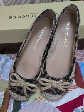 Franco Sarto Wells2 Animal Print Canvas Espadrilles